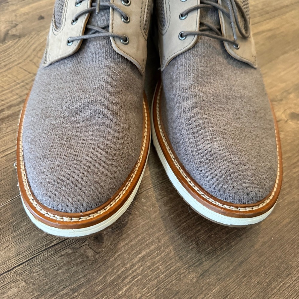 Johnston & Murphy Knit Oxford Mens 13M Gray TRUFOAM Hybrid Dress Shoes 20-5367 - Picture 12 of 12